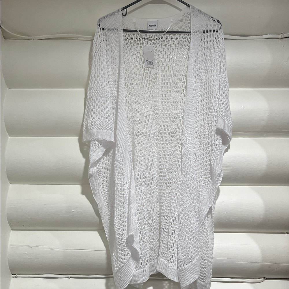 Sonoma White Knit Top